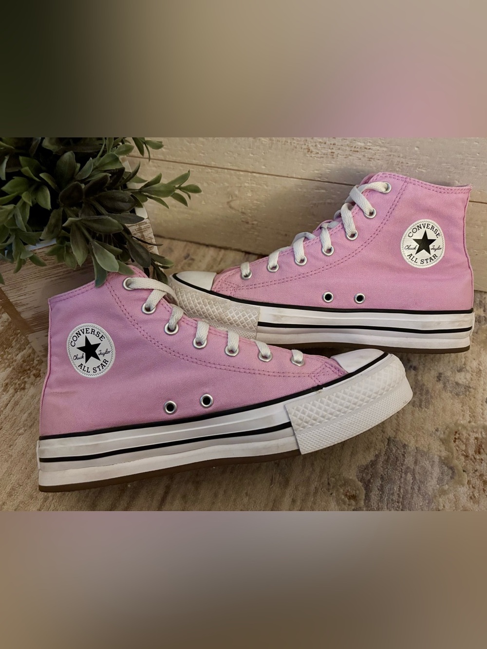 Converse All Star Chuck Taylor Lavender High Top Sneakers